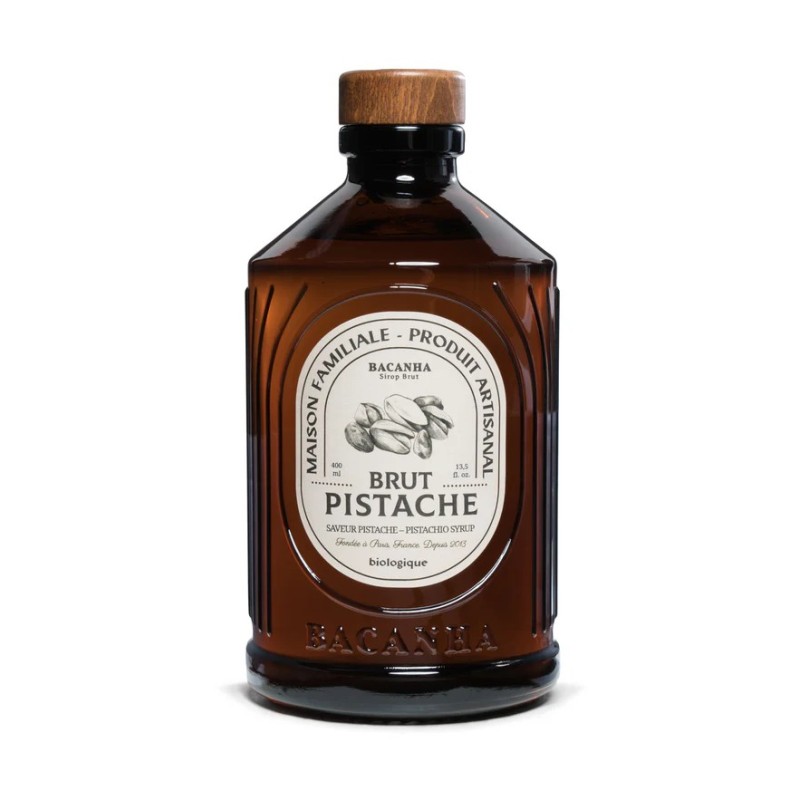 Sirop brut bio 400ml - bacanha - pistache