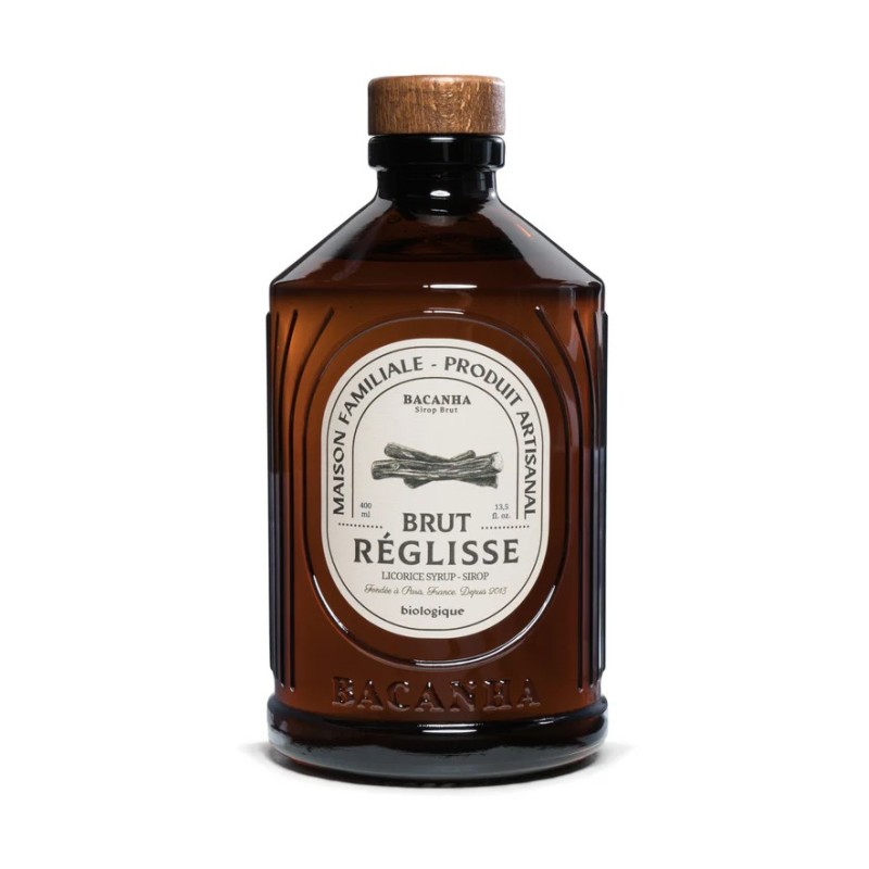 Sirop brut bio 400ml - bacanha - reglisse