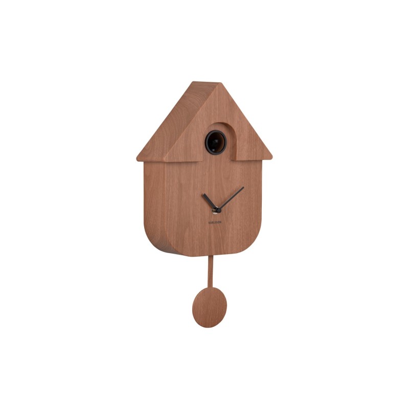 Pendule - present time - modern cuckoo - dark wood