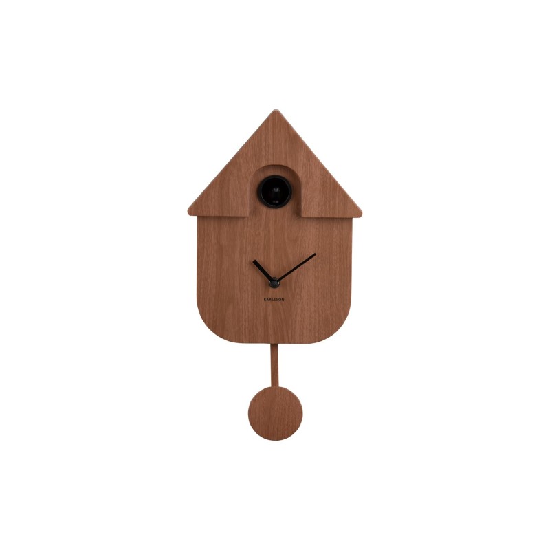 Pendule - present time - modern cuckoo - dark wood