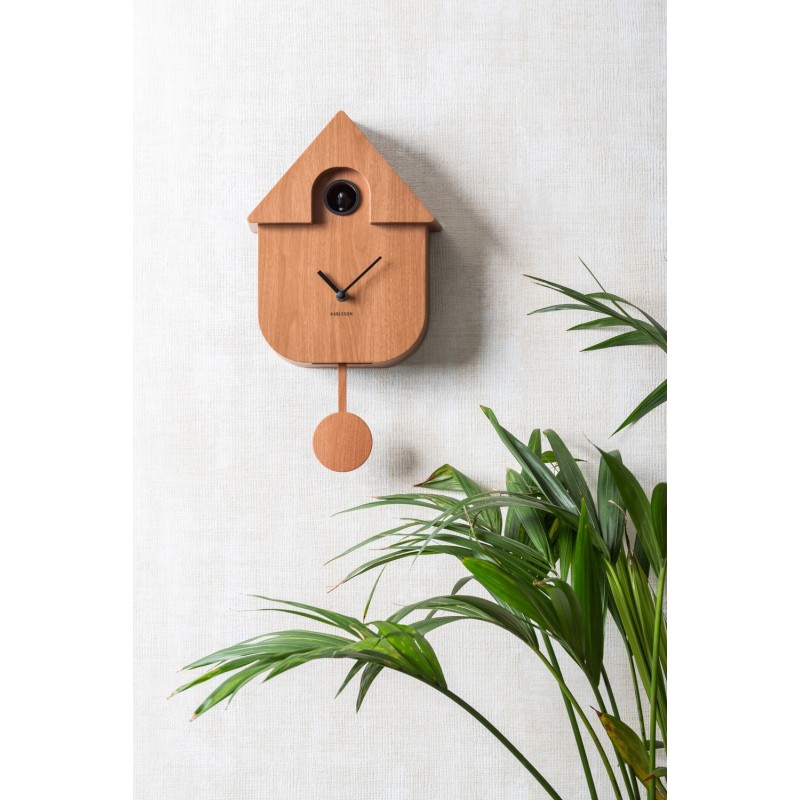 Pendule - present time - modern cuckoo - dark wood