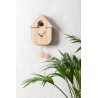 Pendule - present time - modern cuckoo - light wood