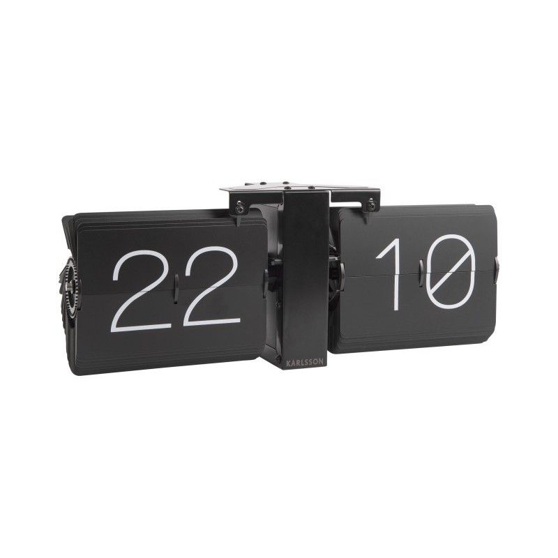 horloge - present time - flip clock no case - black