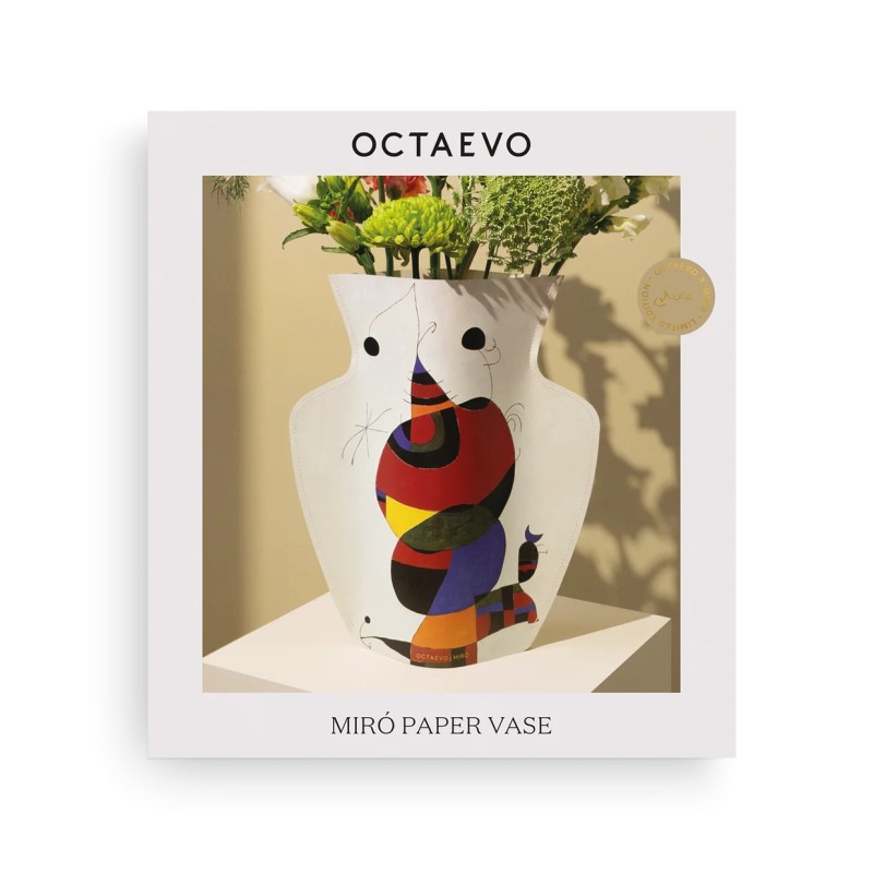 Couvre vase - octaevo - Miro ( femme, oiseau, étoile )