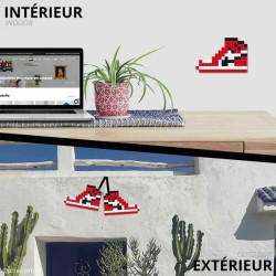 Kit mosaïques DIY en verre recyclé - kubbick - pixel art  sneaker(s) - mini