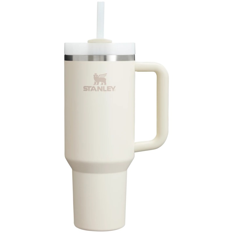 Thermos gobelet - Stanley - The quencher H2.O FlowState Tumbler 1,18 L - Cream ton