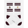 Chaussettes sport - a-dam - burgundy stripes - night watch