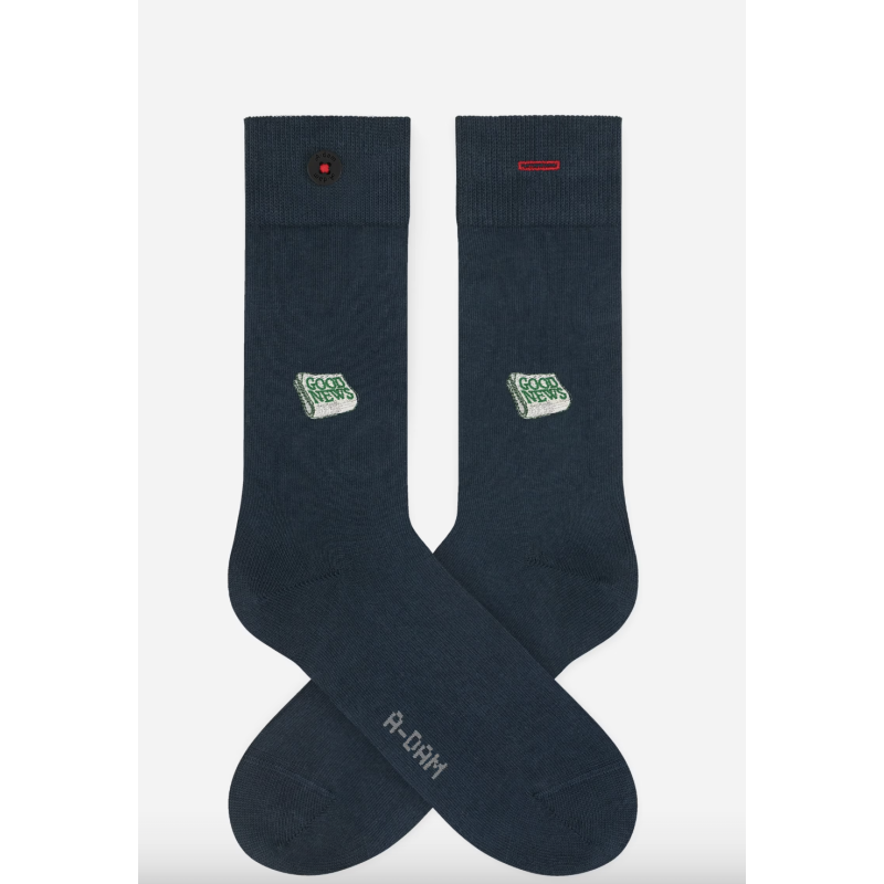 Chaussettes - a-dam - navy good news