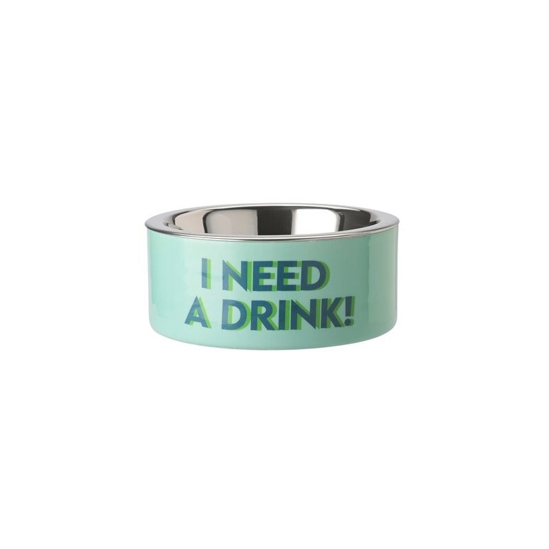 gamelle pour chien - gift company - small - I need a drink - mint