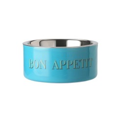 gamelle pour chien - gift company - medium - bon appetit - turquoise