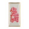 Vide poche - gift company - large - all you need is love - white pink