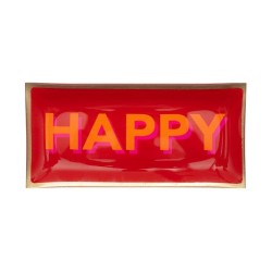 Vide poche - gift company - large - happy - rouge