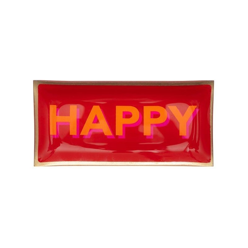 Vide poche - gift company - large - happy - rouge