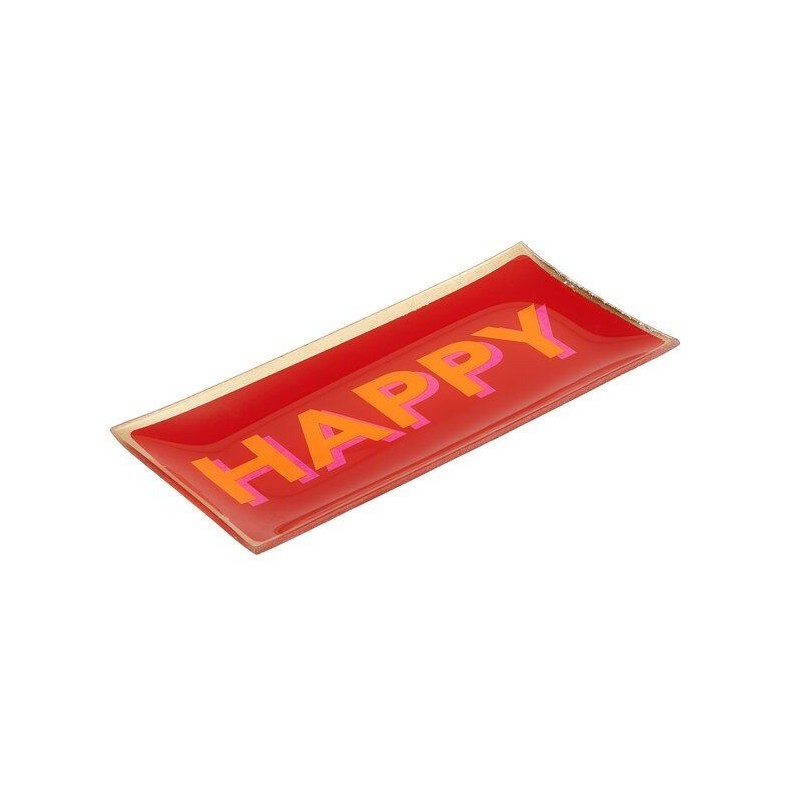 Vide poche - gift company - large - happy - rouge