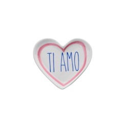 Vide poche coeur - gift company - ti amo - blanc