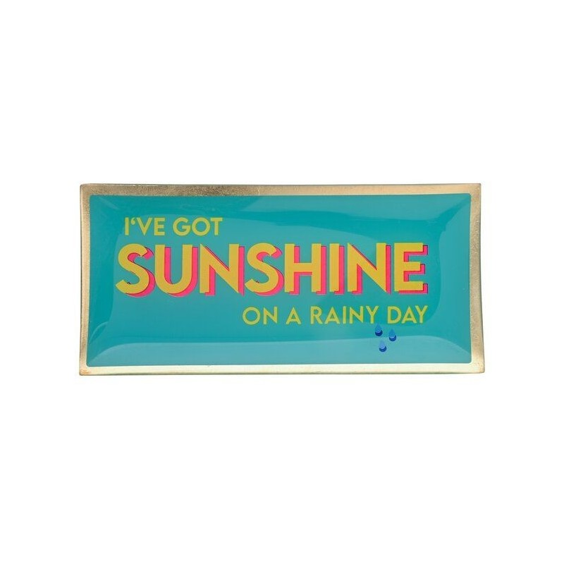 Vide poche - gift company - large - sunshine - turquoise