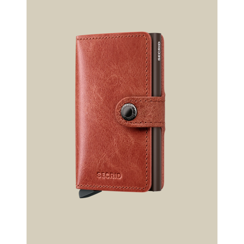 Porte-cartes - secrid - miniwallet vintage orange