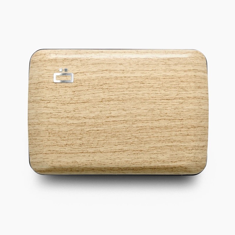 Porte-cartes alu - ögon - smart case v2 - bamboo