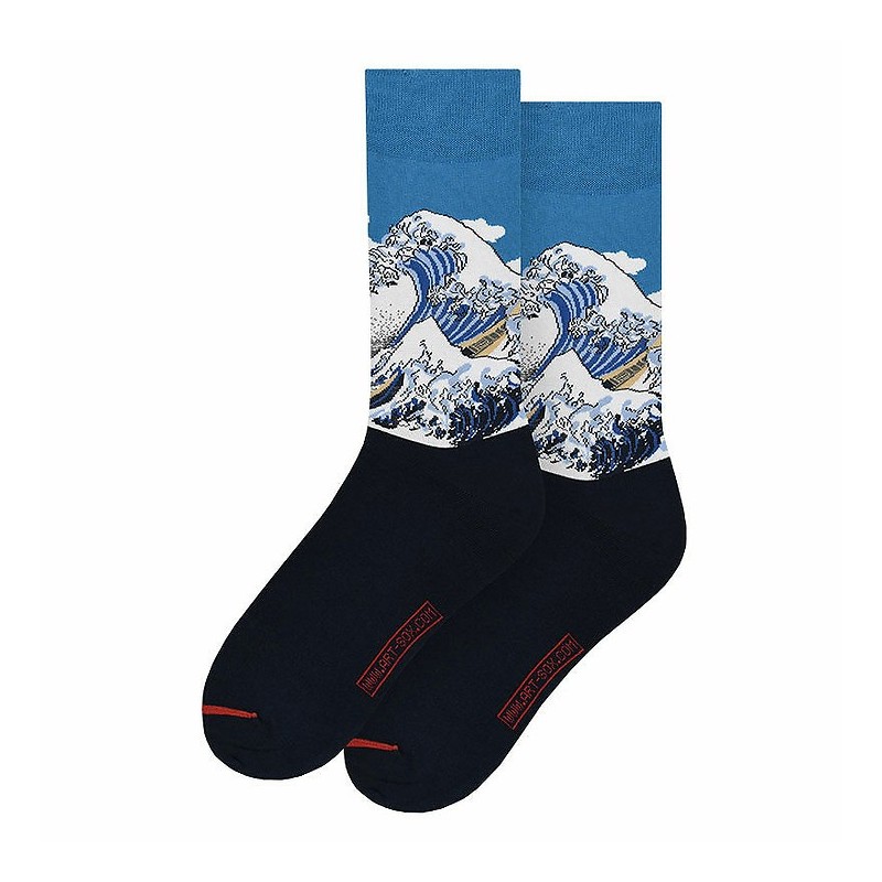 Chaussettes - m.a - great wave bleu