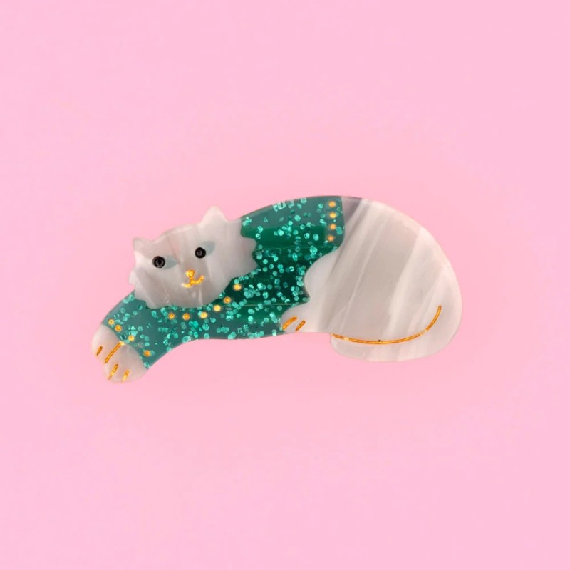 Barrette - coucou suzette - chat pull d'hiver