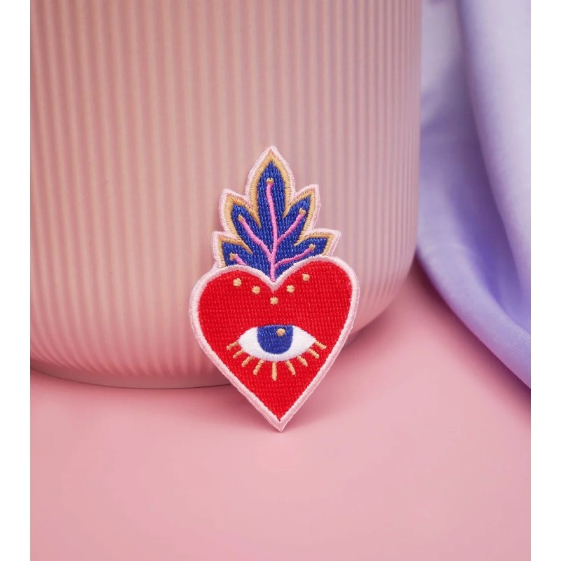 Patch thermocollant - malicieuse - coeur ex voto