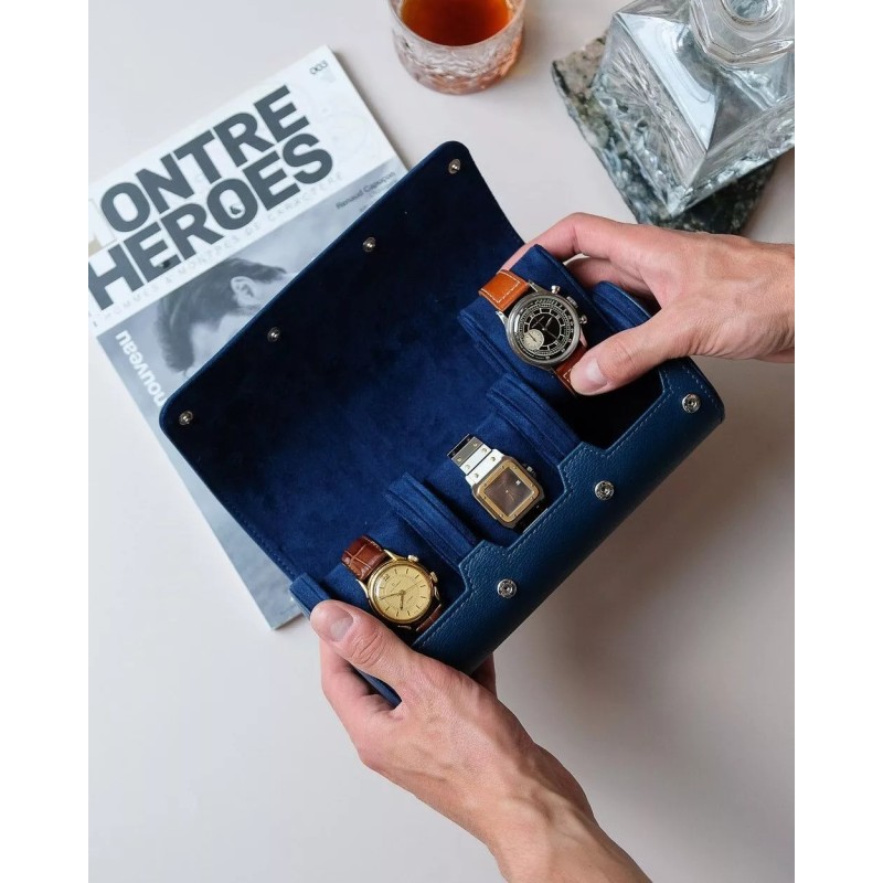 Boite à montres de voyage - Maison Scarlett - 3 emplacements - James