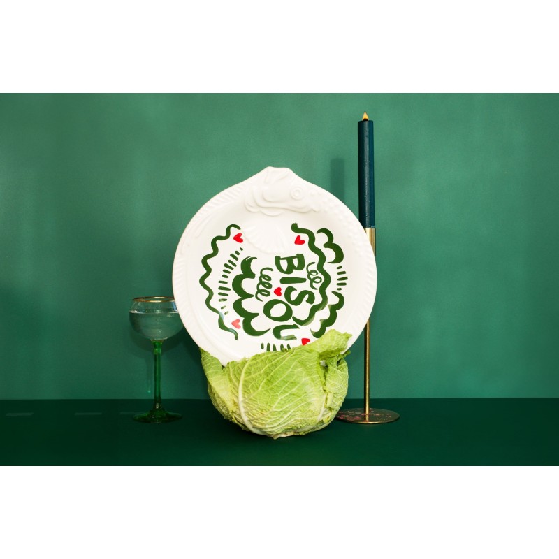 Plat - Pied de Poule - Poisson Vert