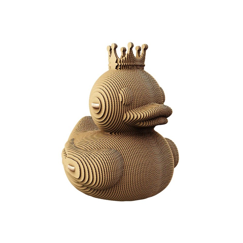 Puzzle sculpture 3d carton - cartonic - duck