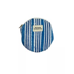 Porte monnaie - Maison Augustin - stripe bleu