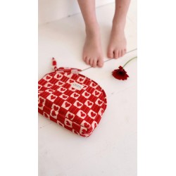 Trousse make up - Maison Augustin - coeur rubis
