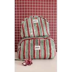 Trousse de toilette - Maison Augustin - stripe brique