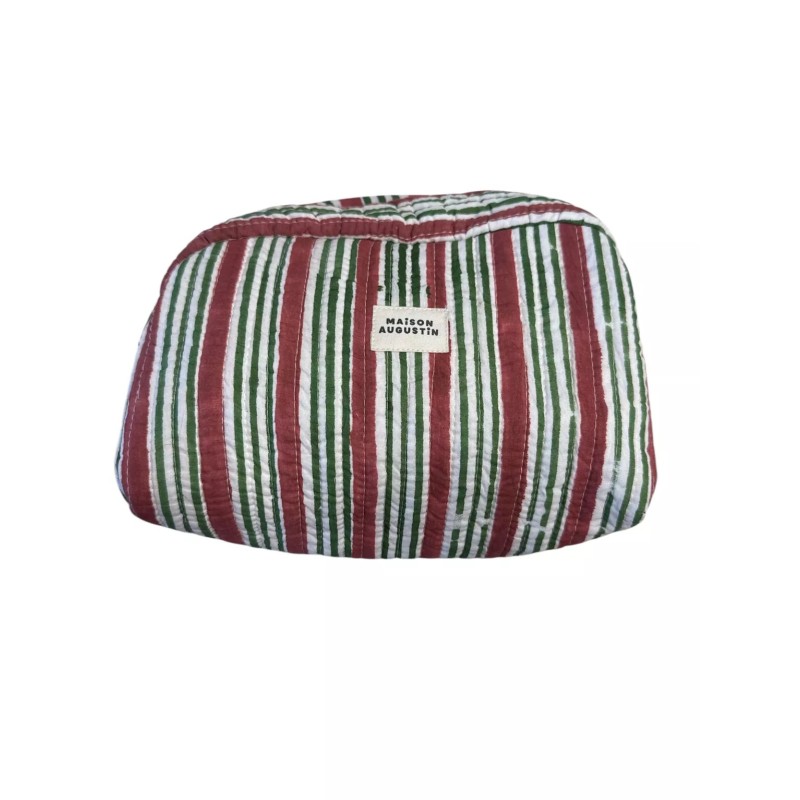 Trousse de toilette - Maison Augustin - stripe brique