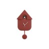Pendule - present time - modern cuckoo - red ochre