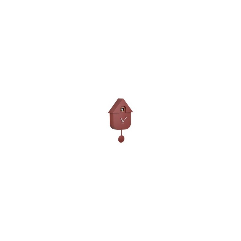 Pendule - present time - modern cuckoo - red ochre