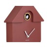 Pendule - present time - modern cuckoo - red ochre