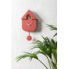 Pendule - present time - modern cuckoo - red ochre