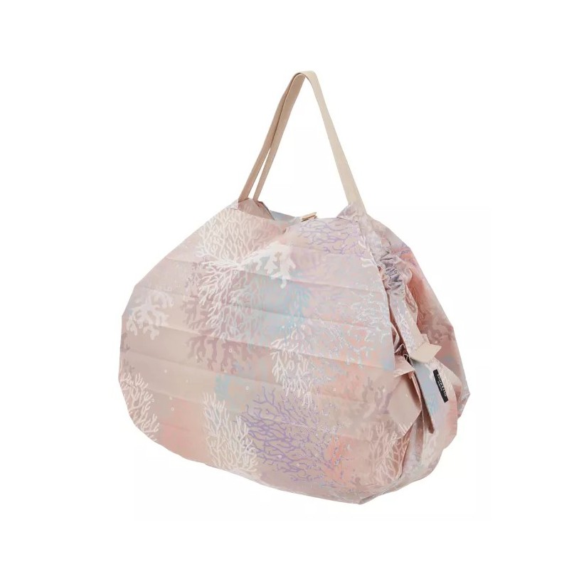 Sac de shopping japonais compact - shupatto - recyclé - coral reef - M