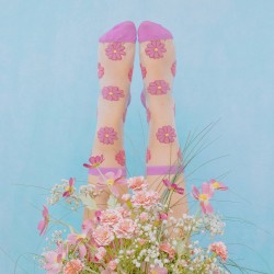 Chaussettes transparentes - coucou suzette - cosmos