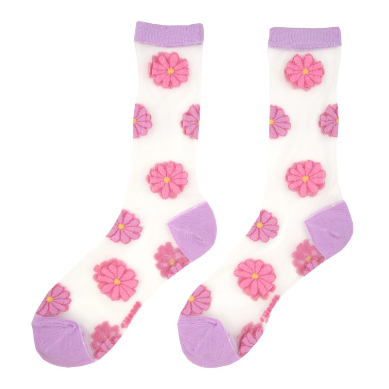 Chaussettes transparentes - coucou suzette - cosmos