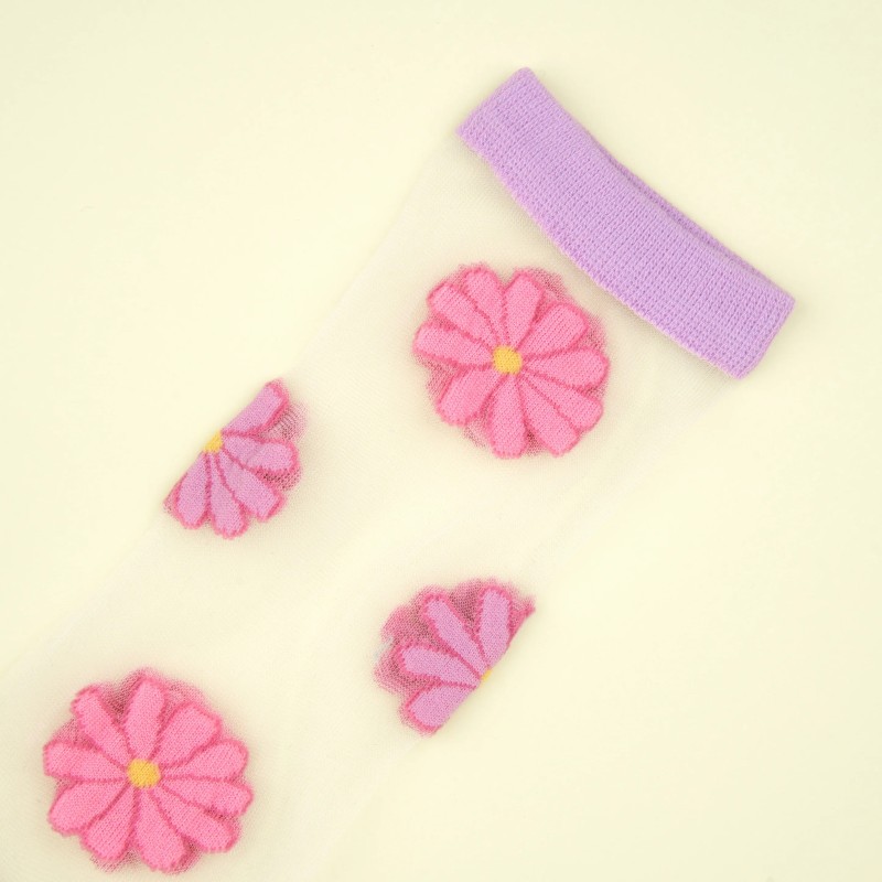 Chaussettes transparentes - coucou suzette - cosmos
