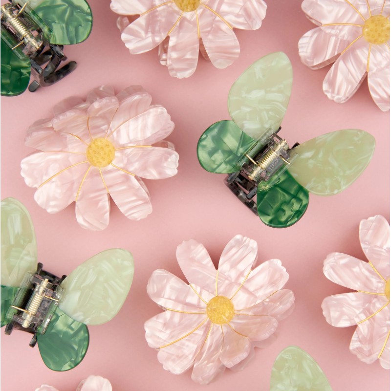 Pince à cheveux - coucou suzette - papillon vert