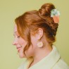 Pince à cheveux - coucou suzette - pot de fleurs