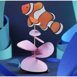 Puzzle 3d - assembli - poisson clownfish