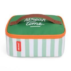 Sac repas isotherme - Hello Hossy - green stripes