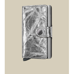 Porte-cartes - secrid - miniwallet Crunch silver