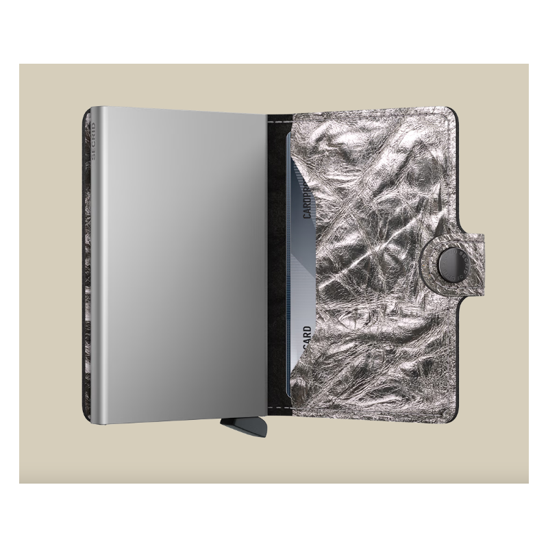 Porte-cartes - secrid - miniwallet Crunch silver