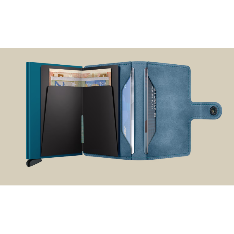 Porte-cartes - secrid - miniwallet vintage Teal
