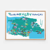 Affiche 30x40cm - ste illustration - rugby