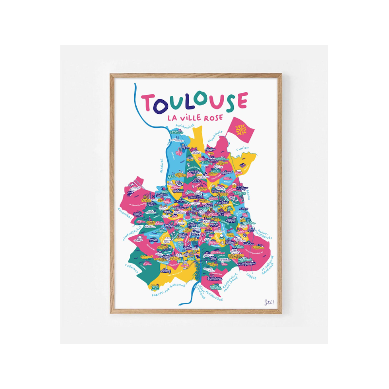 Affiche 30x40cm - ste illustration - toulouse