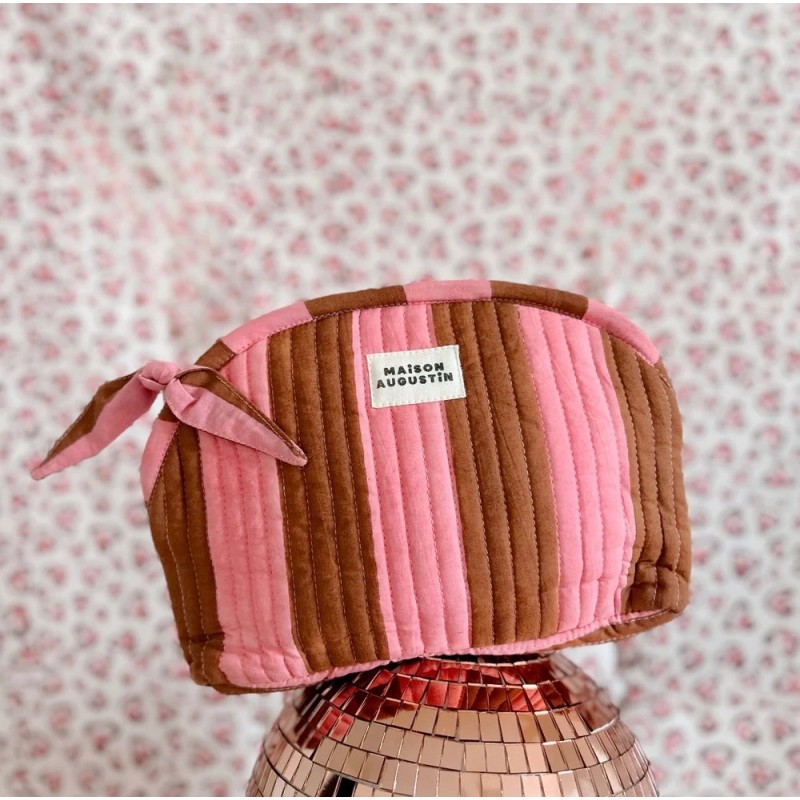Trousse make up - Maison Augustin - stripe malabar